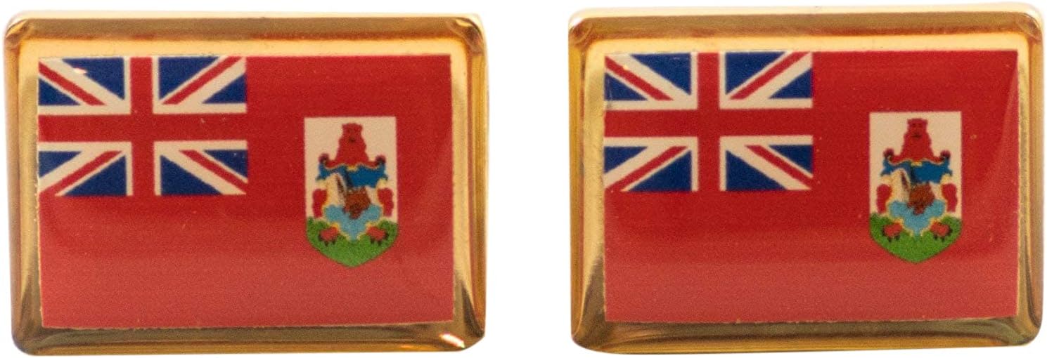 Bermuda Flag Cufflinks, Lapel Pins, Tie Bars, Earrings, Jewelry and Accessories