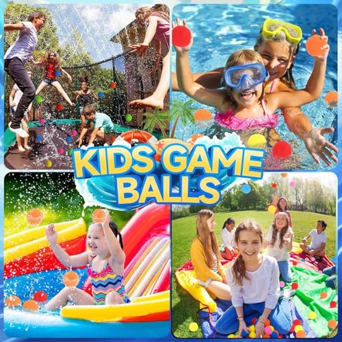 BEFANS 60 Pcs Reusable Water Balls, Reusable Water Balloons for Outdoor Toys and Games, Water Toys for Kids and Adults Boys and Girls - Summer Balls for Pool and Backyard Fun by BEFANS - Image 2