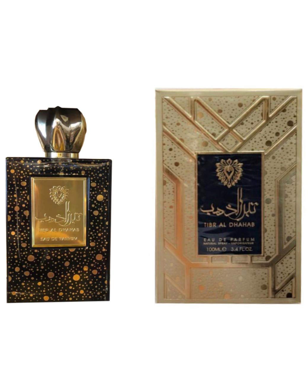 Tibr Al Dhahab 100ml | Eau de Arabian Parfum | Oud Perfume Spray | Floral Musky Scent (for Men and Women) (Unisex)