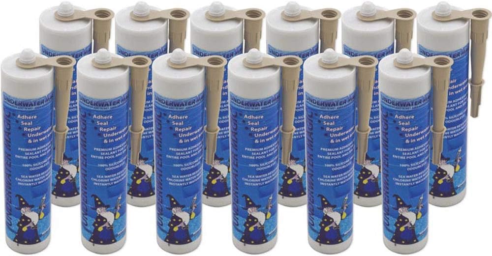 Underwater Magic Sealant, 290ml/9.8oz Tube, 12ct, Tan