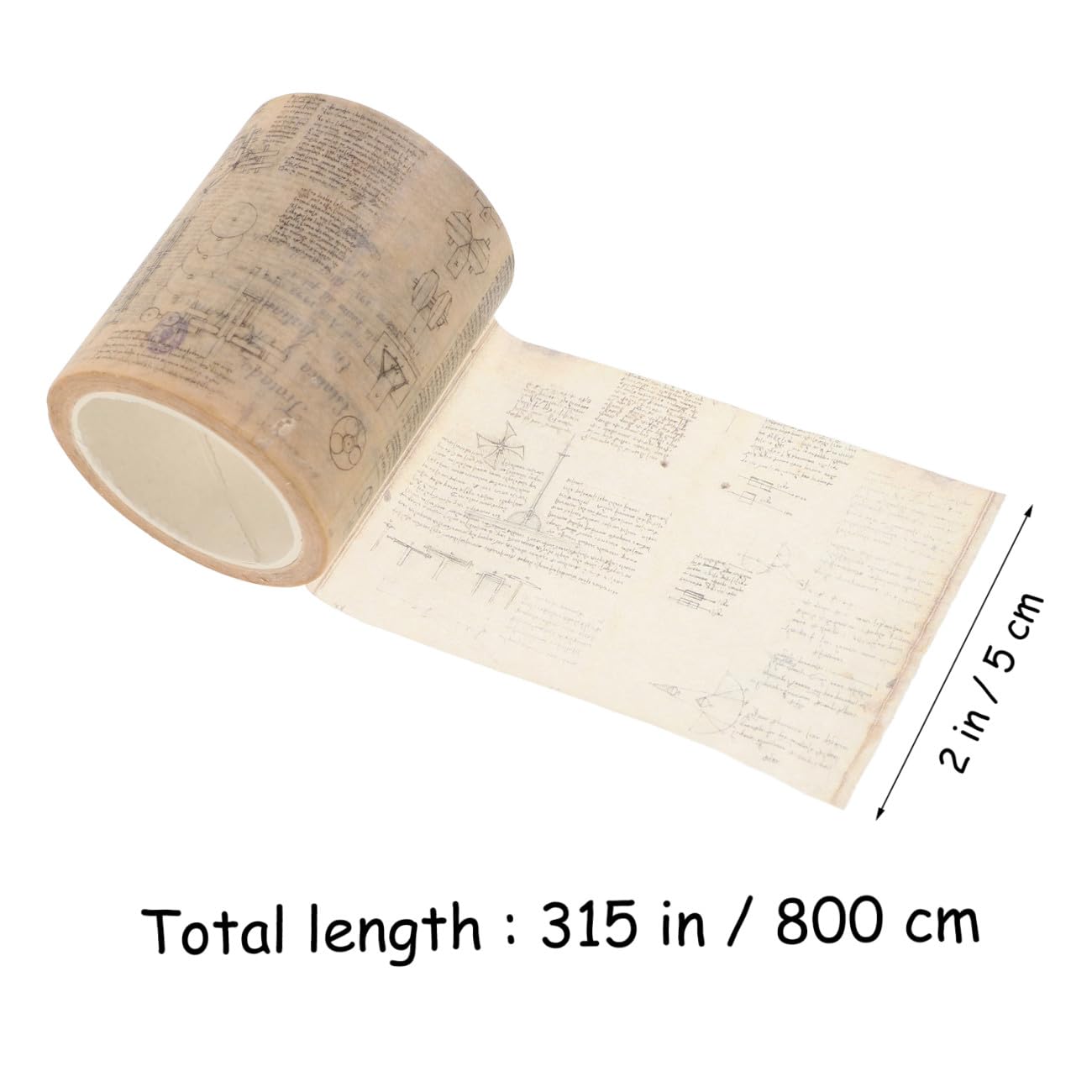 Cinta Japonés para Washi Beige Diario Gótica Papel de Manualidades