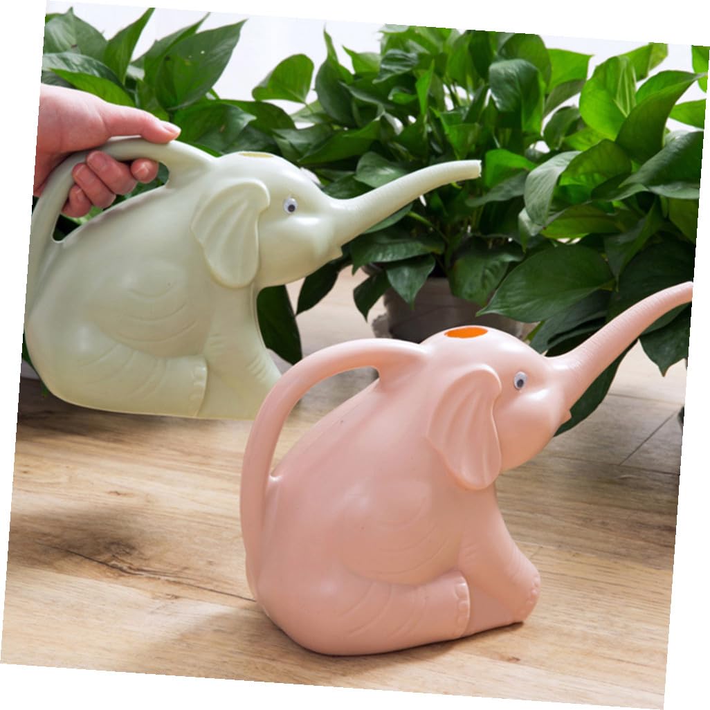 UPKOCH Regadera de Elefante Pequeña Ecológica para Jardinería de PVC Operación Simple Paquete de 3 Piezas Color Aleatorio Adecuado para Riego en Interiores y Exteriores