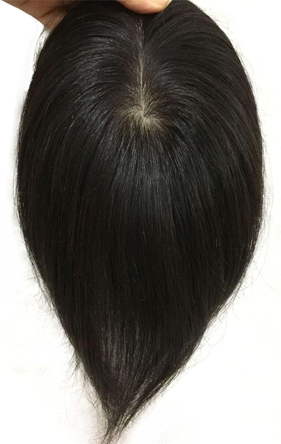 Amazon  Remeehi 頭頂部ウイッグ 人毛 ポイントウイッグ 女性用 白毛 