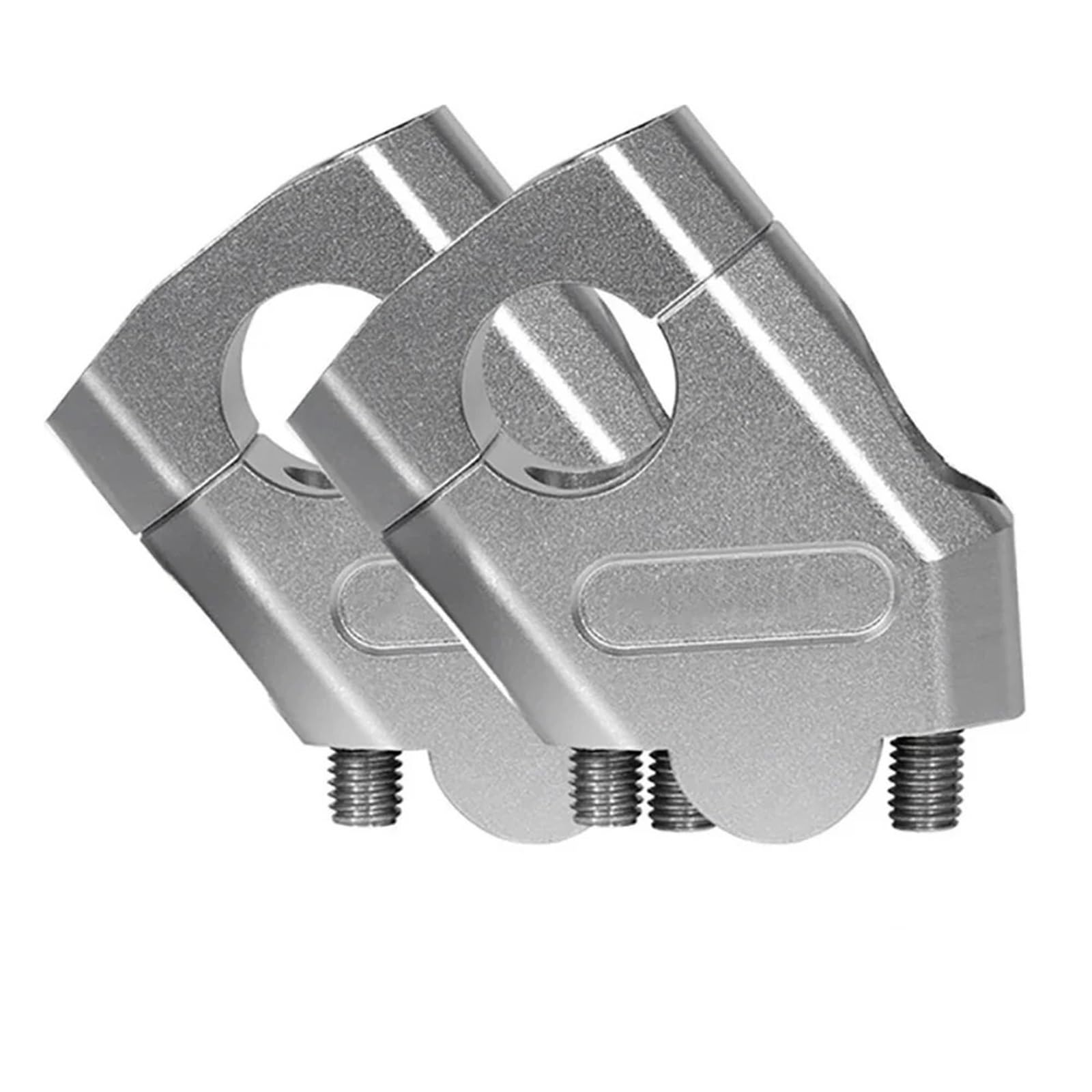 NADCFN 22/28mm Universal Motorcycle Handlebar Riser Mount Heightening Clamp Handlebar Riser(Silver-28mm)