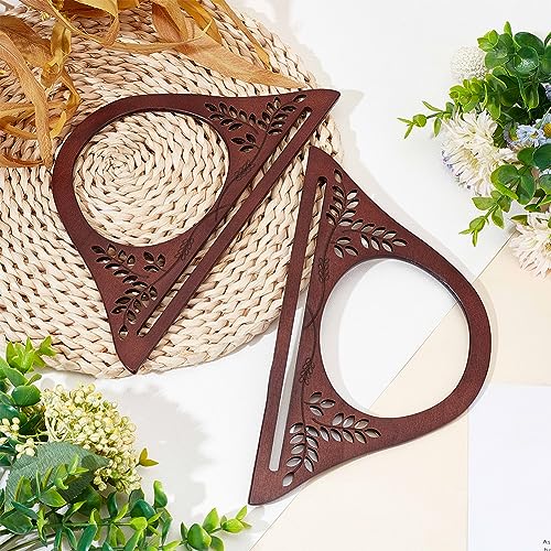 PH PandaHall 2PCS Wooden Bag Handle Replacement - Image 4