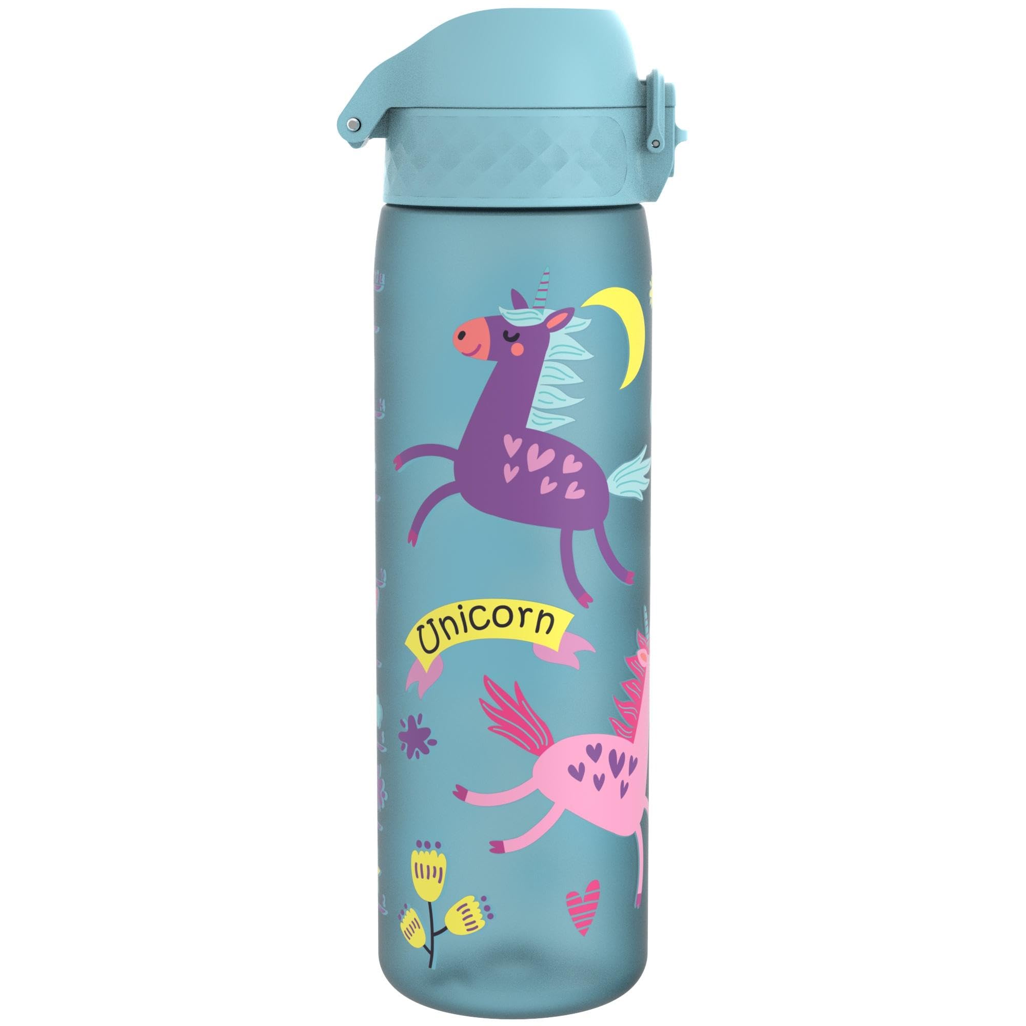 Ion8 Water Bottle, 500ml/18oz, Slim Leak Proof & BPA-Free Drinking Bottle, Secure Lock Prevents Spills, Dishwasher Safe - Image 3