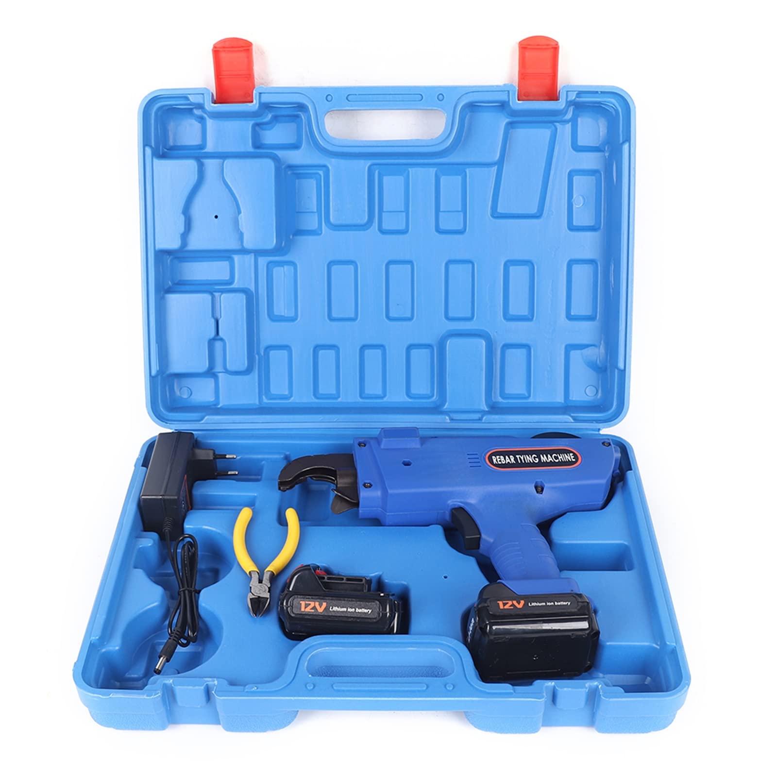 Rilegatrice automatica Legatrice in filo di acciaio Batteria Set elettrico con caricatore Filo di rilegatura Raccoglitore rinforzato Legatore di calcestruzzo rinforzato per macchina