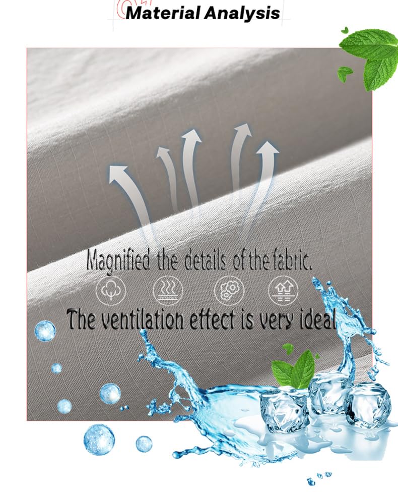 Mens Elastic Waist Pants Breathable Summer Adaptive Pants for Elderly with Zipper and Button3