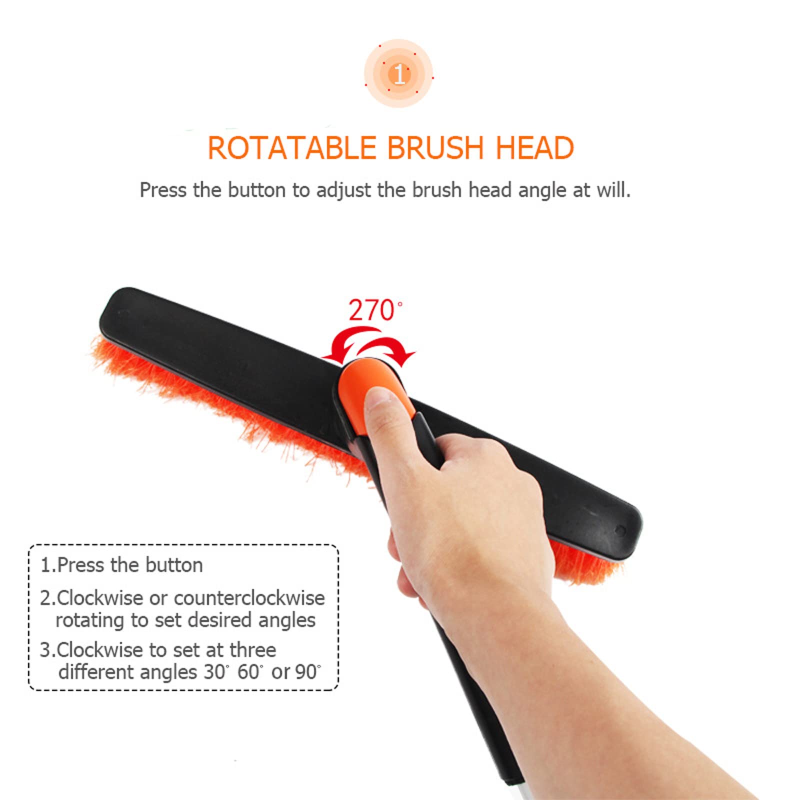 Brosse à Neige Grattoir à Glace Pelle à Neige Grattoir à Glace pour Pare-Brise de Voiture, Brosse de déneigement télescopique Durable 3 en 1, Brosse à Neige Extensible avec poignée en Caoutchouc