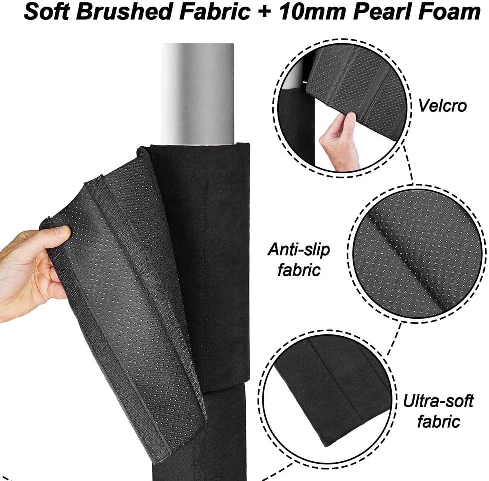 Basement Pole Padding Garage Pole Padding with Anti Slip Fabric Strong Hook and Loop for A Tight Wrap Round Column Wrap 10mm Foam Basement Column Cover