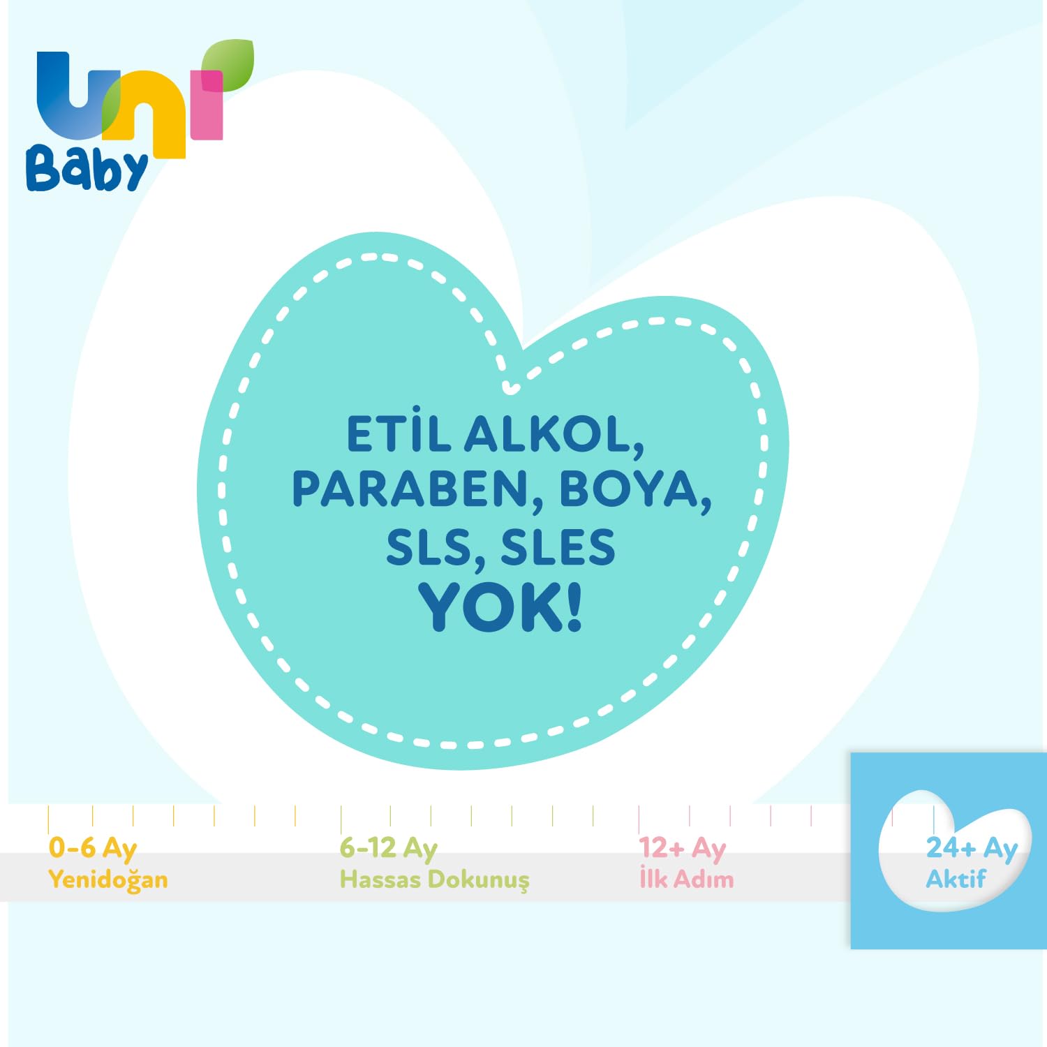 Uni Baby Aktif Simple Clean 3x52'li Islak Mendil