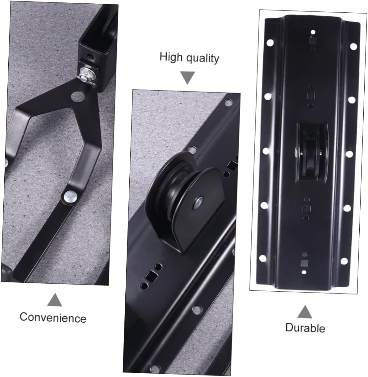 Kisangel 1 Set Bike Ceiling Rack Storage Hoist Heavy Duty Indoor with Smooth Pulleys for Garage Locking Mechanism Kayaks More Optimize Floor Space