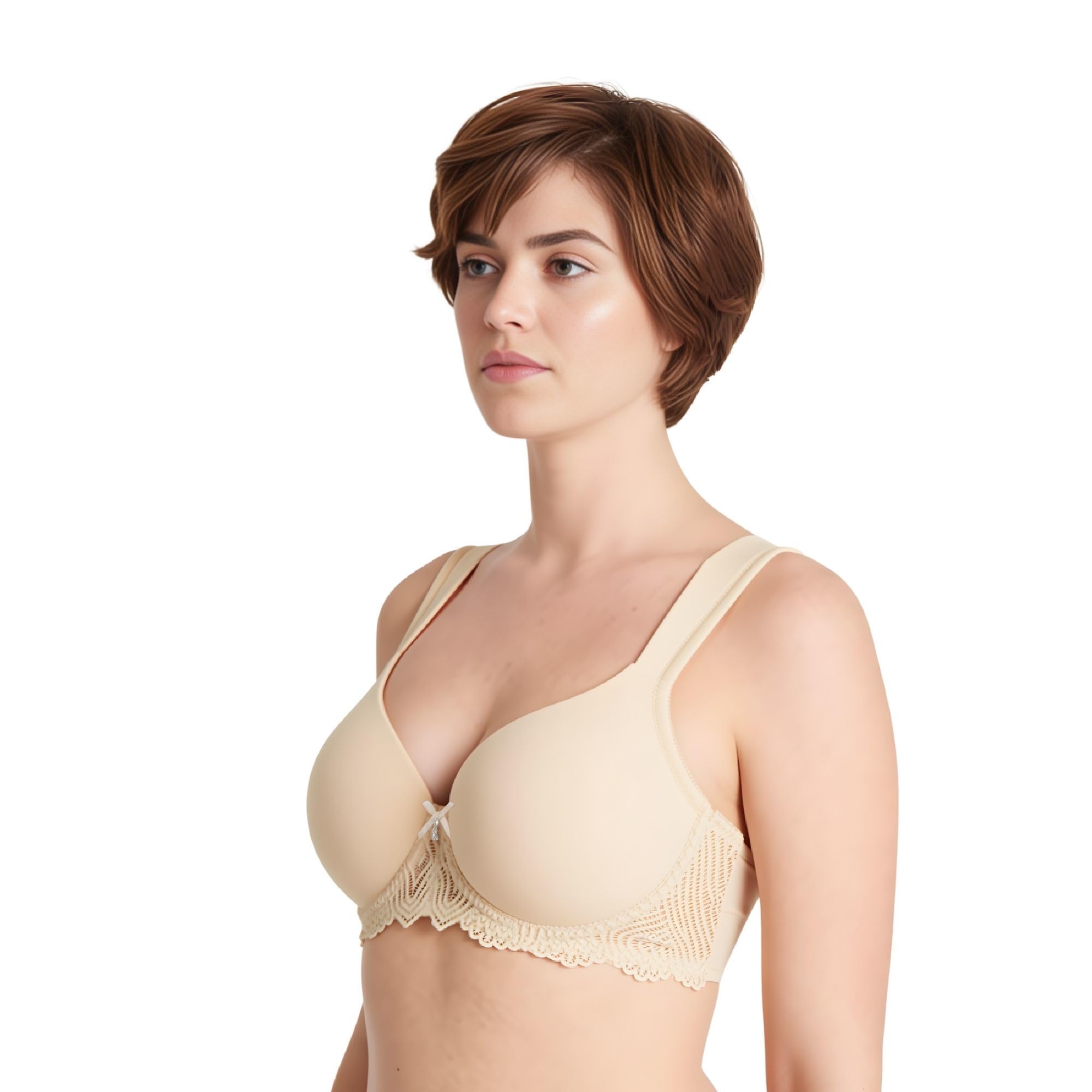 Curve Muse Sujetador de Encaje con Aros Acolchado