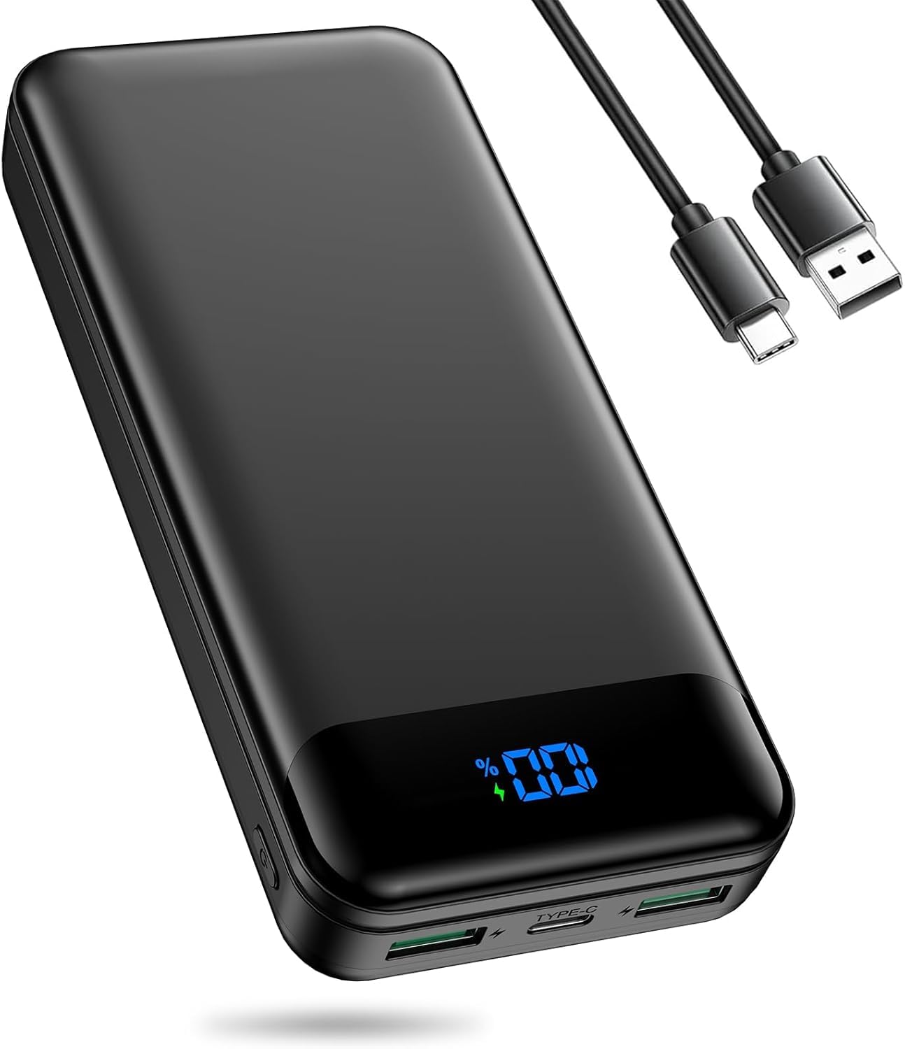 Enerwow Batterie Externe 27000mAh 22.5W Powerbank USB C Câble Charge Rapide