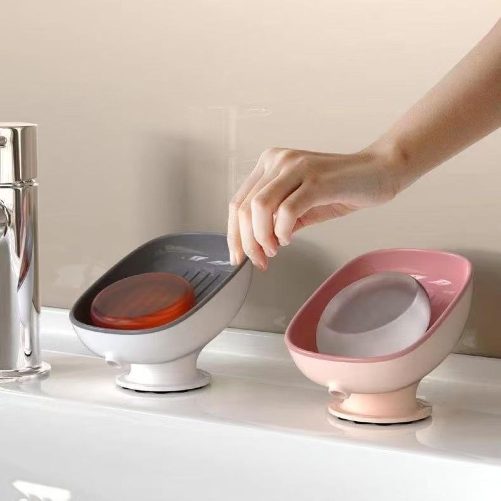 Home Bathroom Suction Cups, soap Dish, handwashing Station, Storage soap Dish