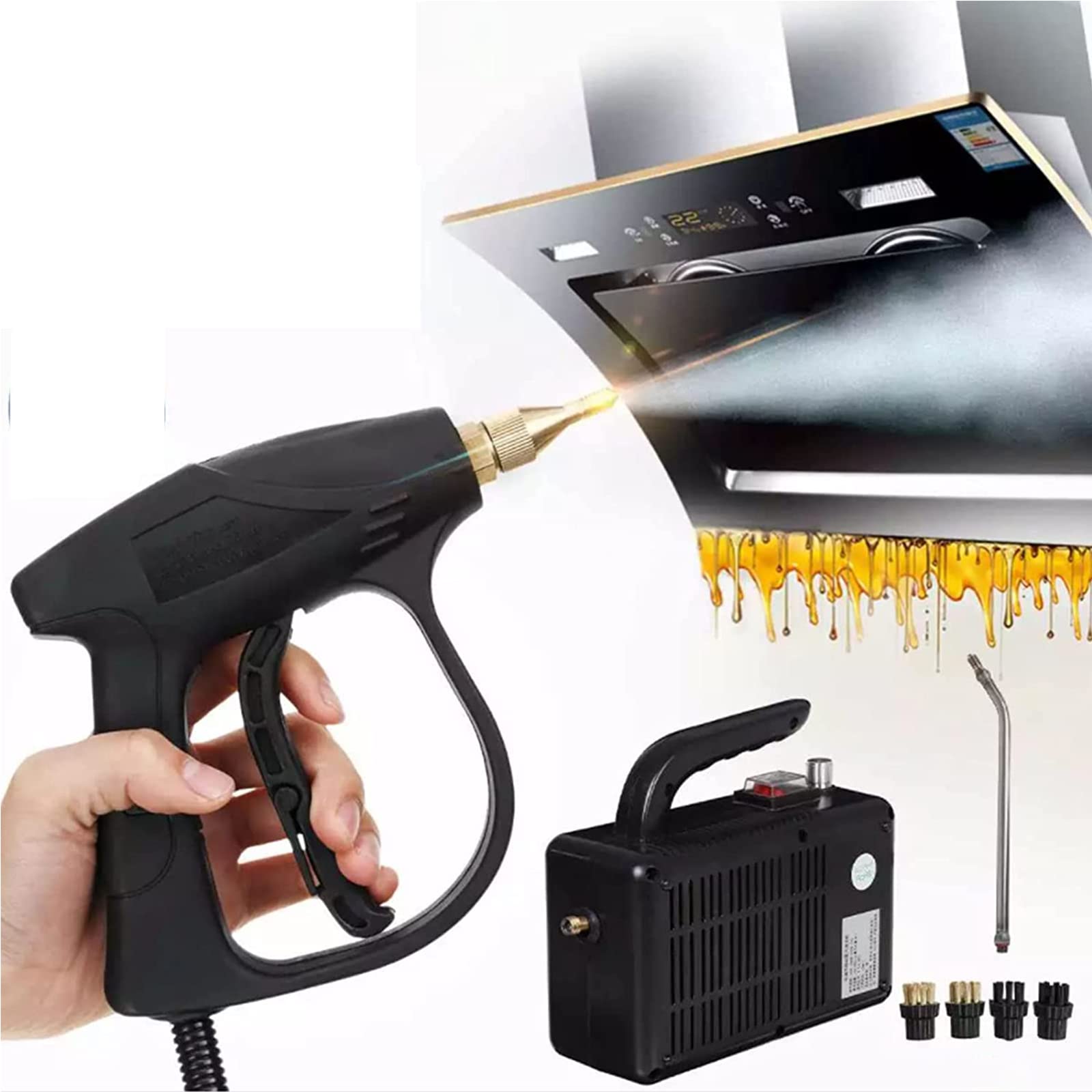 Pulitore a vapore ad alta pressione, vaporizzatore portatile ad alta temperatura multifunzione commerciale domestico macchina per la pulizia a vapore elettrica portatile per la pulizia del pavimento