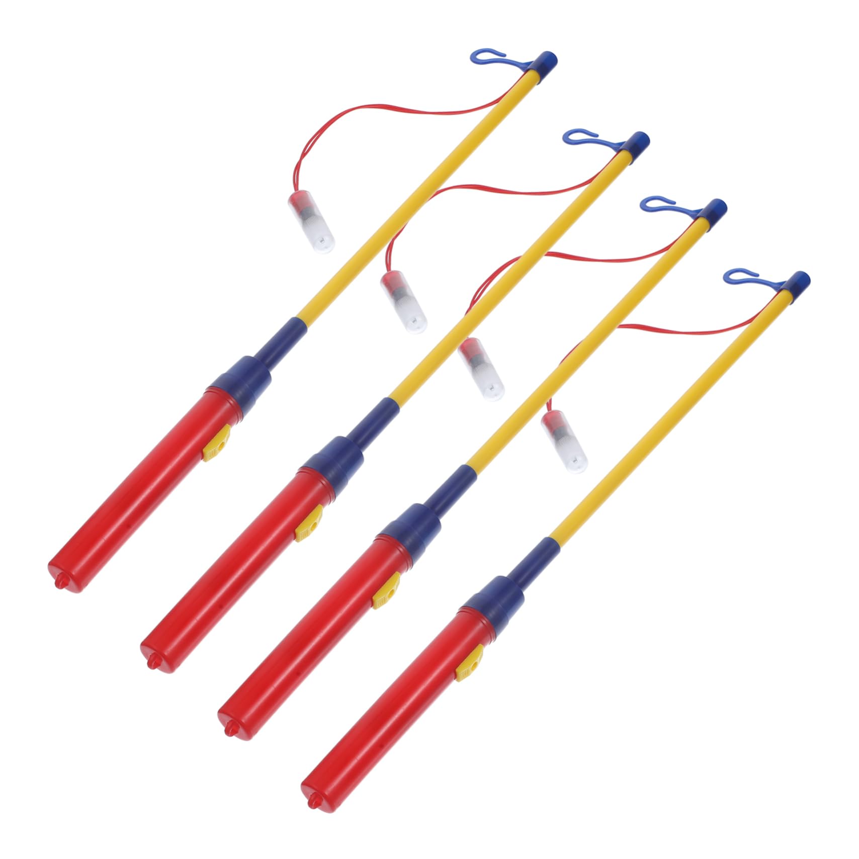 VILLCASE 4Pcs Festival Lantern Sticks with Hook Energy Saver LED Lantern Rods for Christmas Halloween and Birthday Decorations Safe and Lighting