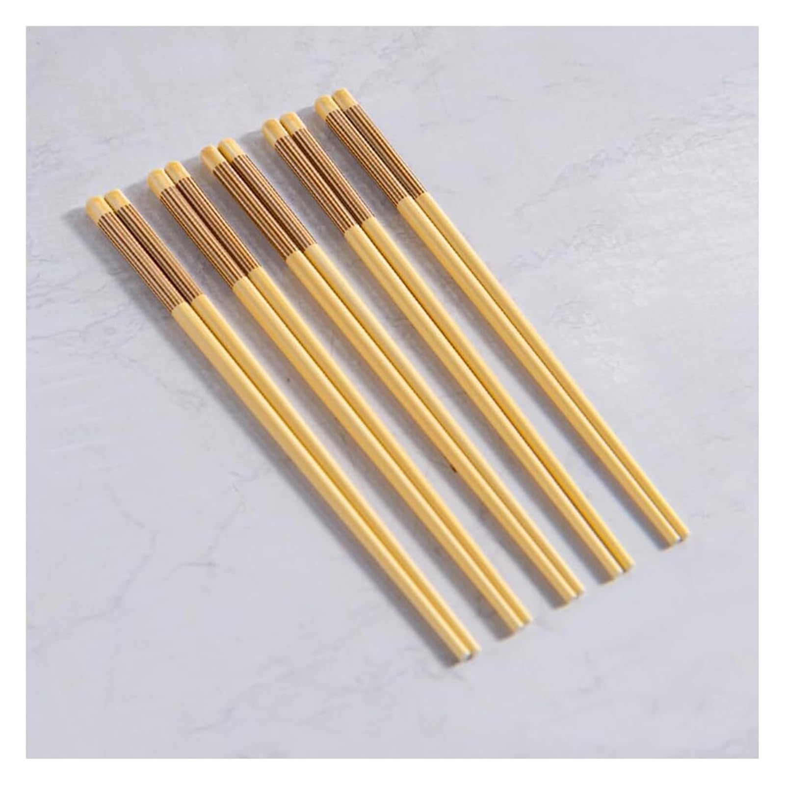 Baguettes en céramique, Coffret cadeau de 5 paires baguettes réutilisables qualité supérieure avec étui, en céramique d'os haute