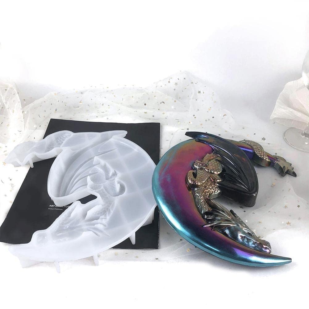 Moule Dessert Dragon Moule Dragon En Silicone Pour Résine, Chocolat, Fondant - DIY, Pâtisserie, Décorations Créatives Moule Fondant DIY