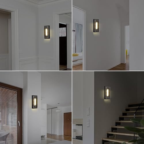 Miniatura 5 de Luces de pared al aire libre del atardecer al amanecer, lámparas de porche al aire libre, aplique de pared del atardecer al amanecer, lámparas de