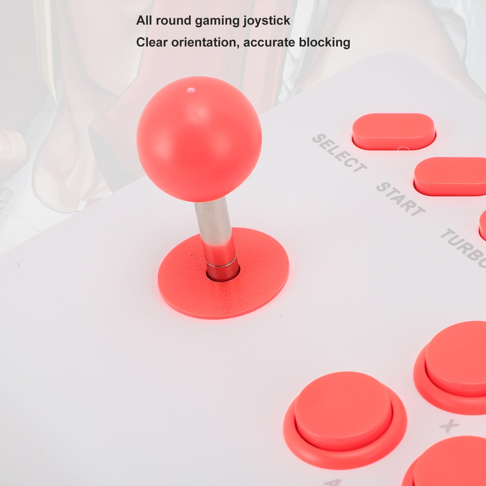 Fight Stick, Controlador Inalámbrico de Juegos de Lucha Bluetooth con Programación Turbo Macro, Joystick de Lucha Ergonómico para iOS, para Android, para para para