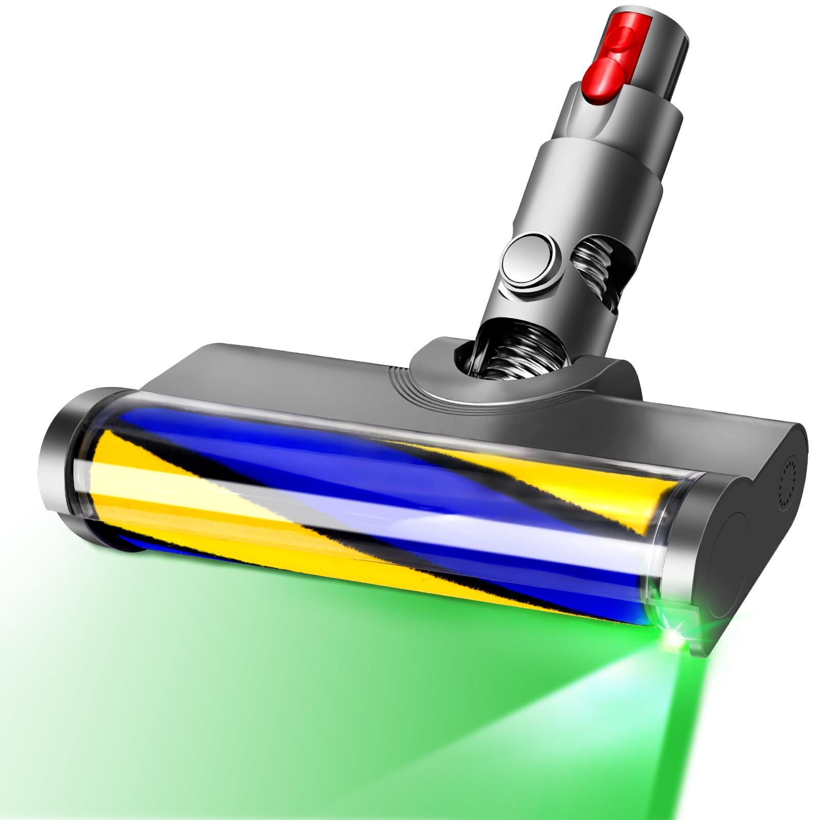 Chuancheng Cabezal de Cepillo de Rodillo Suave para Dyson V12 Detect Slim / V10 Slim Accesorios, limpiadores inalámbricos para Suelos de Madera Dura con luz Verde Antipolvo