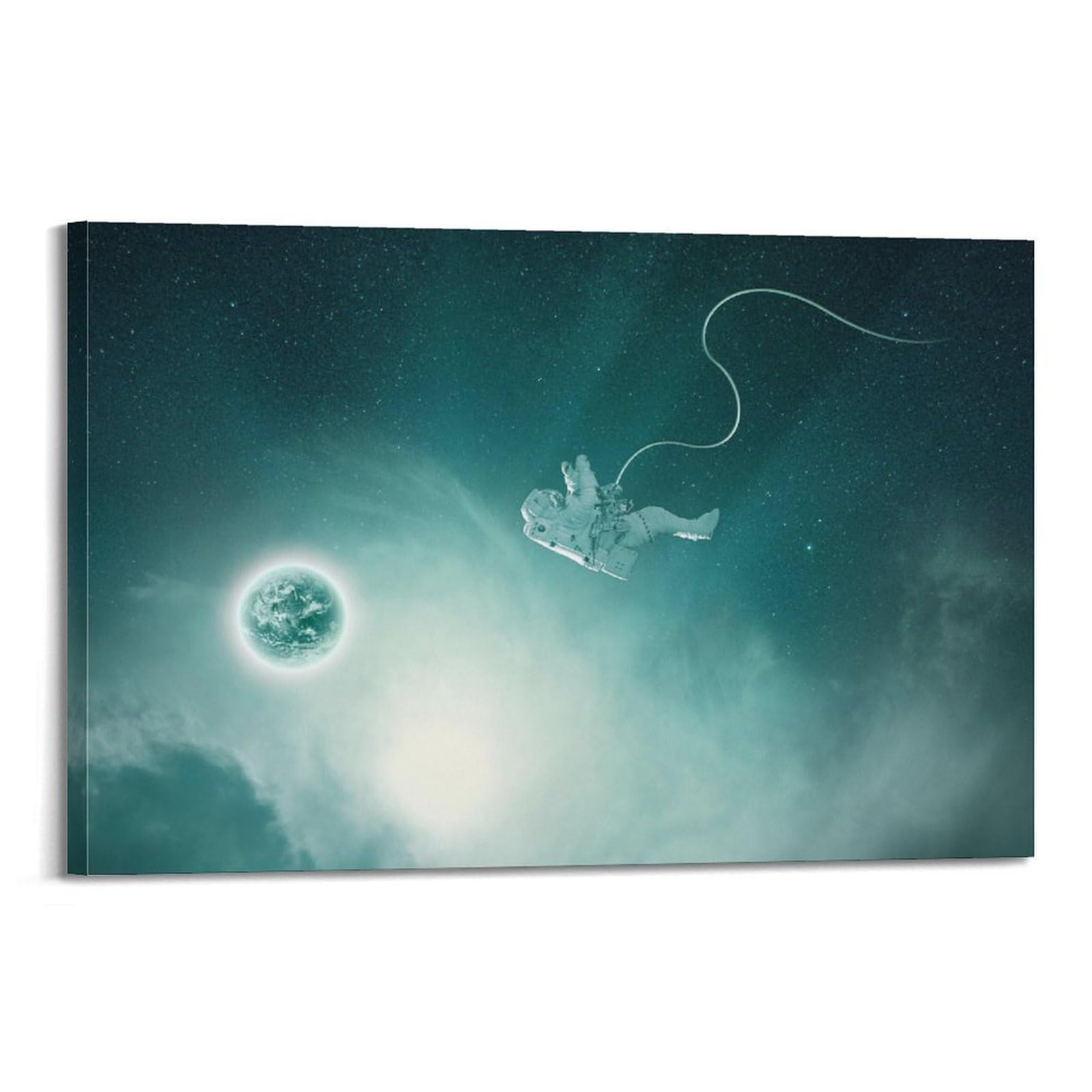 OKAHYS Space Poster Astronaut Artwork Decorative Painting Canvas Wall Artworks Picture 24x36inch(60x90cm)