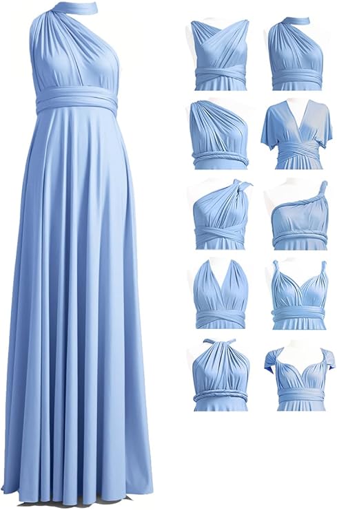 72styles Infinity Dress with Bandeau, Convertible Bridesmaid Dress, Long, Plus Size, Multi-Way Dress, Twist Wrap Dress