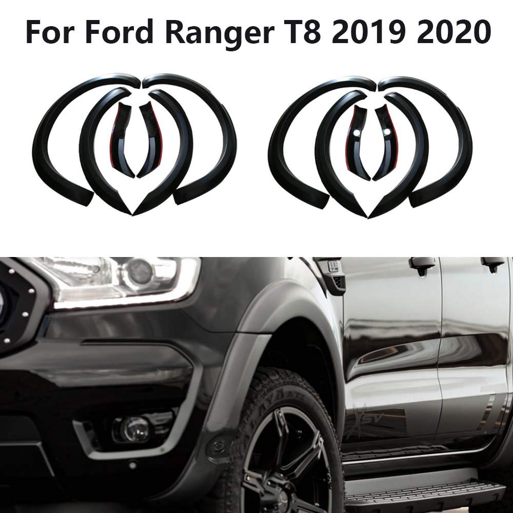 JHCHAN Arch Kit Fender Flares Wheel Arches for Ford Ranger T8 Wildtrak