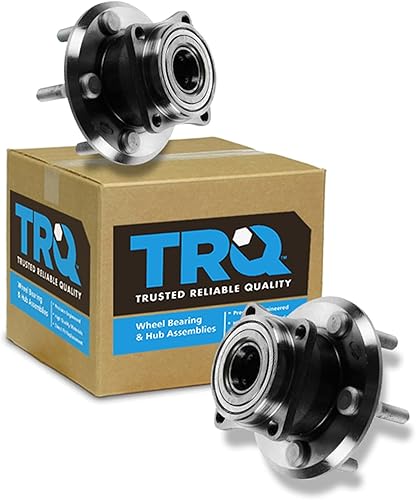 Vista 159 de TRQ Juego de Rodamientos de Rueda y Cubierta de Llanta Trasera para Conductor y Pasajero 2 Piezas Compatible con Infiniti G35 2003-2006 2007 G35