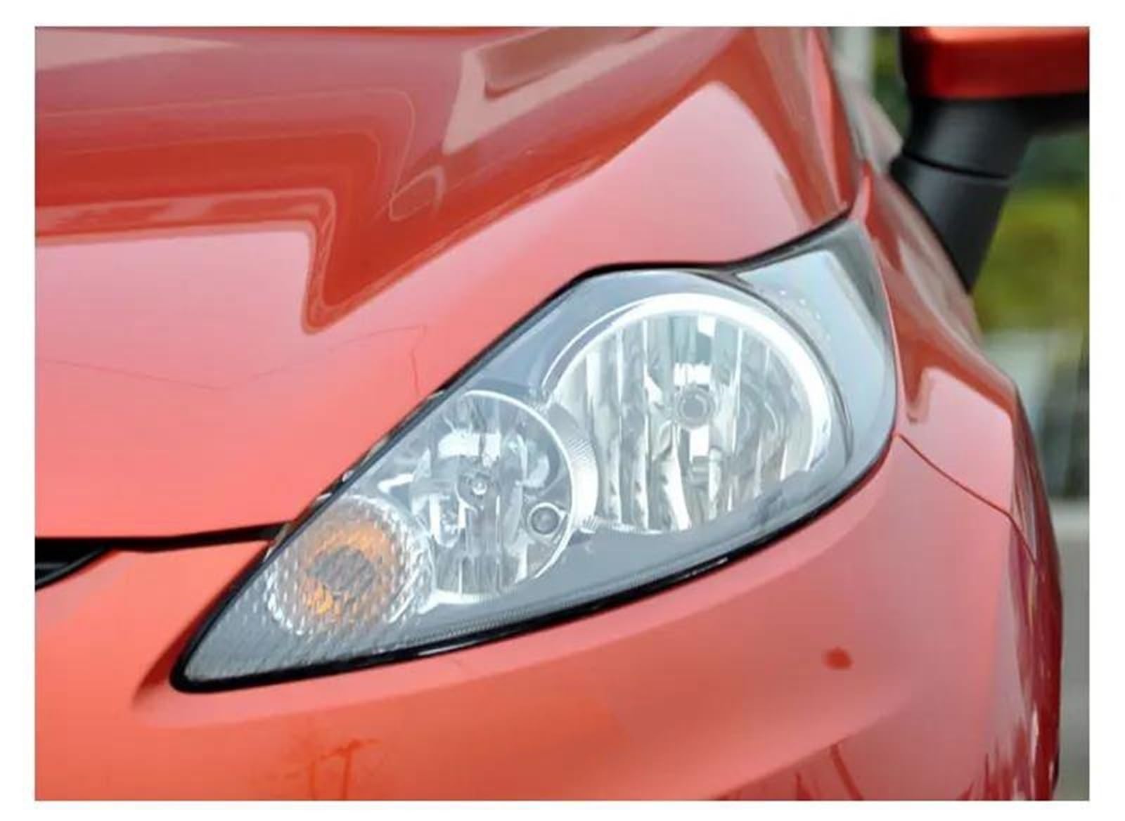 Assemblaggio Faro Copertura per Fari Auto Lente per Fari Vetro per Fari per Ford per Fiesta 2009-2012(Left)