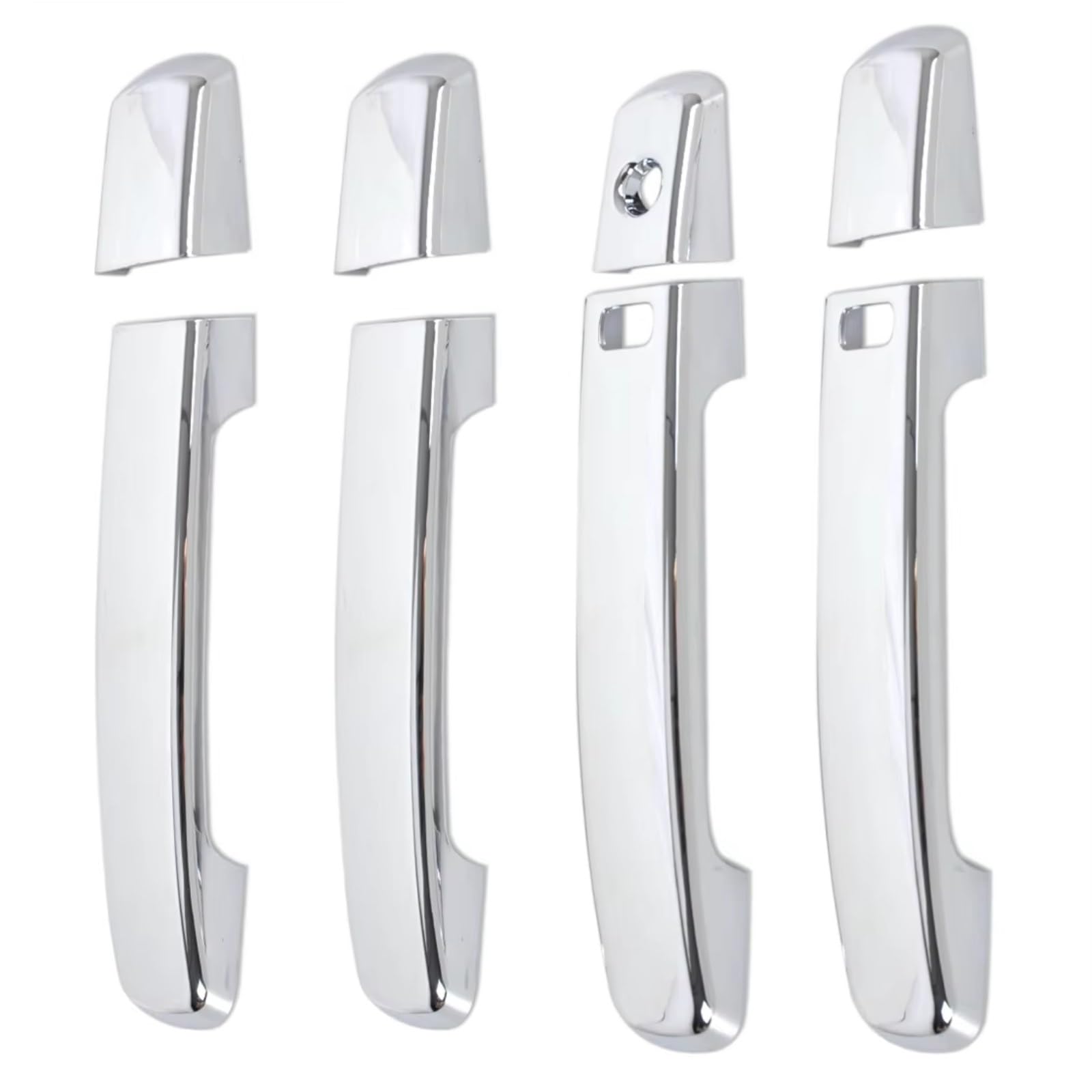 JJRFVBGT Door Handle Trim Compatible with Nissan for Quest 2004-2009 for Qashqai 2007-2011 ABS Chrome Accessories Car Exterior Door Handle Cover