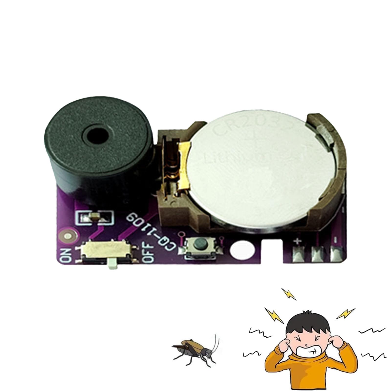 Yaepoip Annoyatron Random Noise Maker, Cricket Noise Maker Prank, Annoyatron Noise Maker, Prank Stuff for Adults, Prank Noise Maker, Annoyatron, for Party, Office, Home, School, Car (Purple)