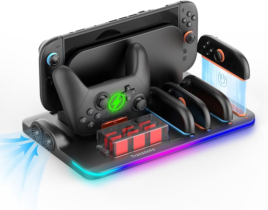 Amazon.co.jp: 【2025革新的 6 In 1 排熱&充電&収納】TRANSNOVO Switch