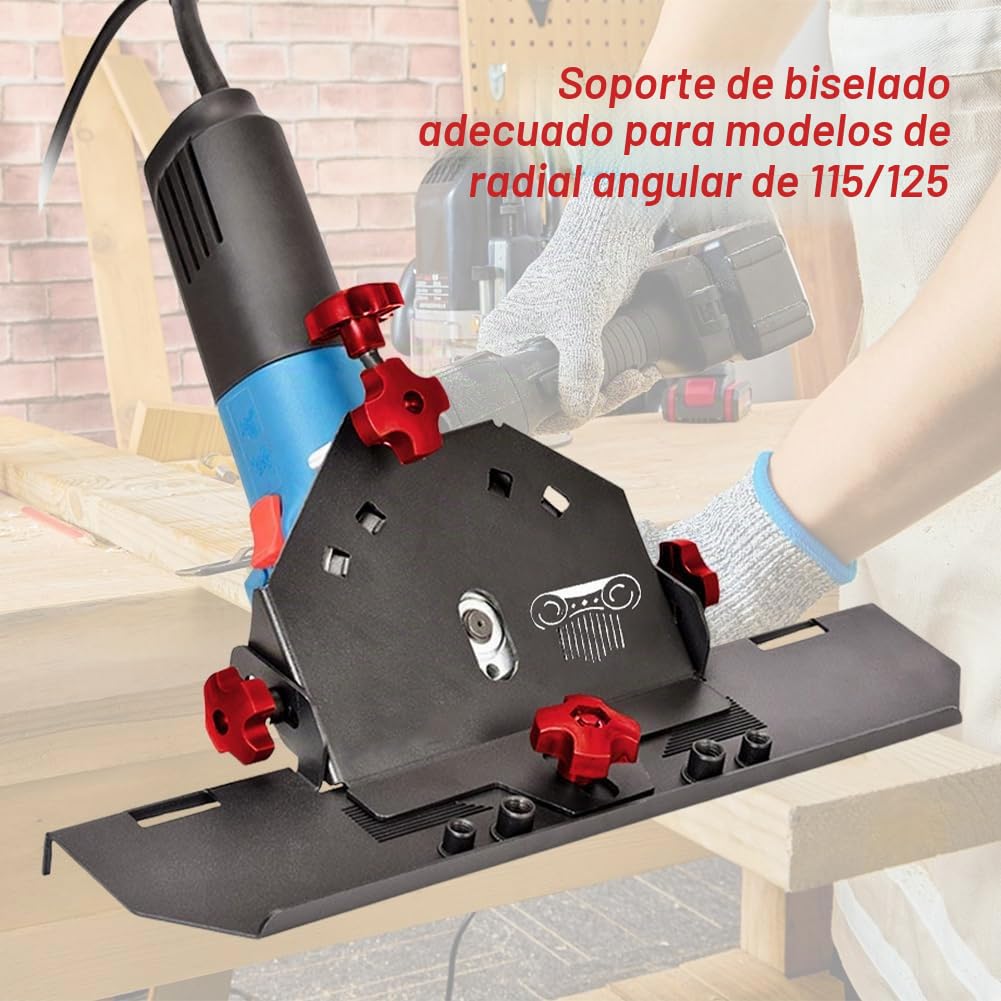 Cortador de ingletes para azulejos, cortador de 45 grados, para 115/125 mm