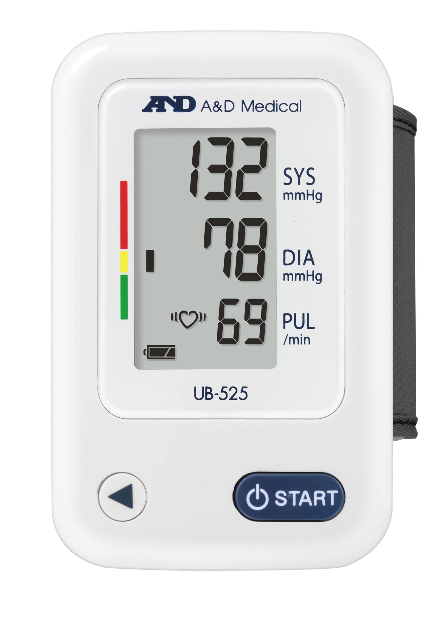 A&D Medical UB-525 - Tensiómetro para muñeca, blanco