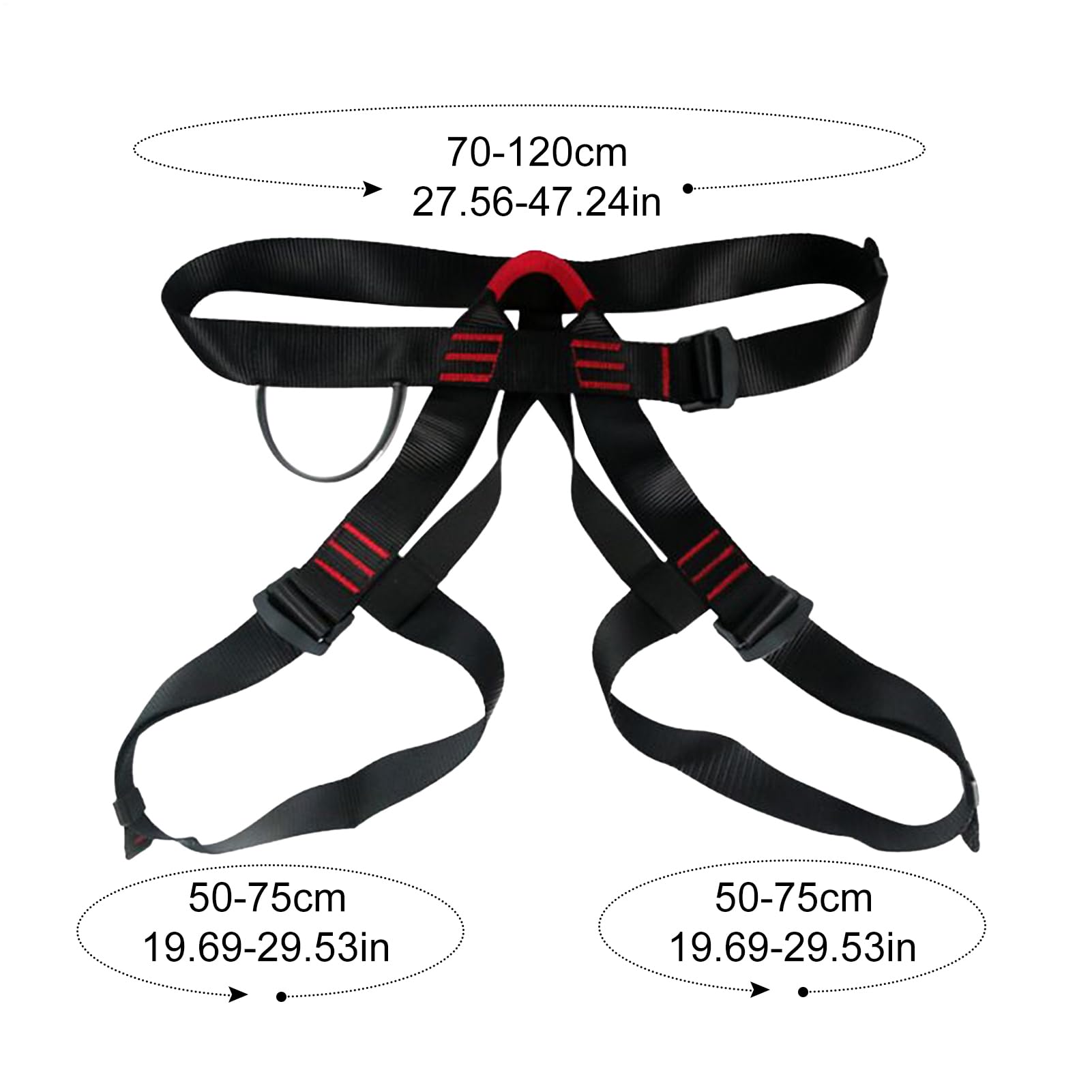 Arnés De Escalada Para Hombres | Arnés de Seguridad para Escalada de Medio Cuerpo,Equipo De Protección Reforzado Para Construcción, Rapel Y Montañismo