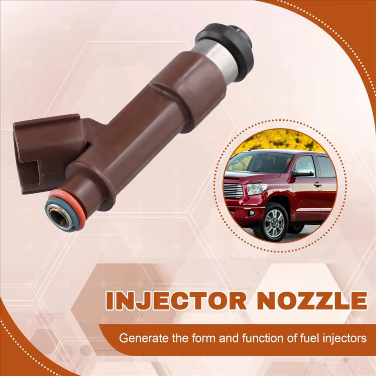 Boquilla Inyector Boquilla De Inyector Combustible Automático 23250-50060 Compatible Con Toyota Para Sequoia Para 4runner 2005-2009 Para Land Para Cruiser 2005-2007 4.7L V8