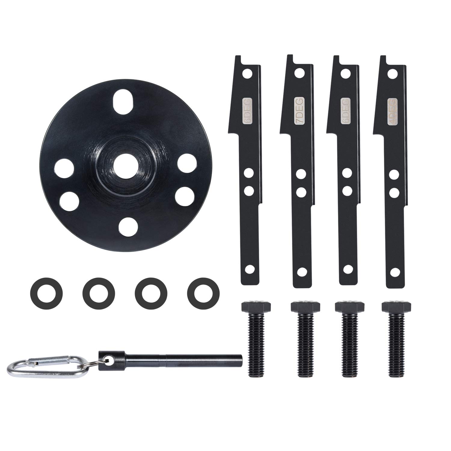 3163021 Cam Timing Tool Kit Cummins ISX/QSX with Injector Cam Puller Alternative to 3163021 3163069 3163020 Heavy Duty Steel (14 PCS)