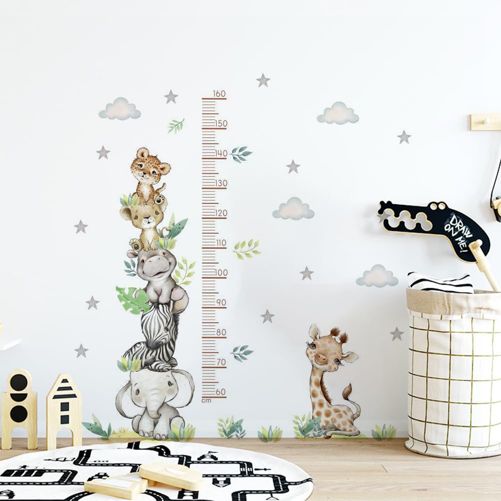 Metro da Parete per Bambini Grafico di Crescita adesivo Tabella Altezza Wall Stickers