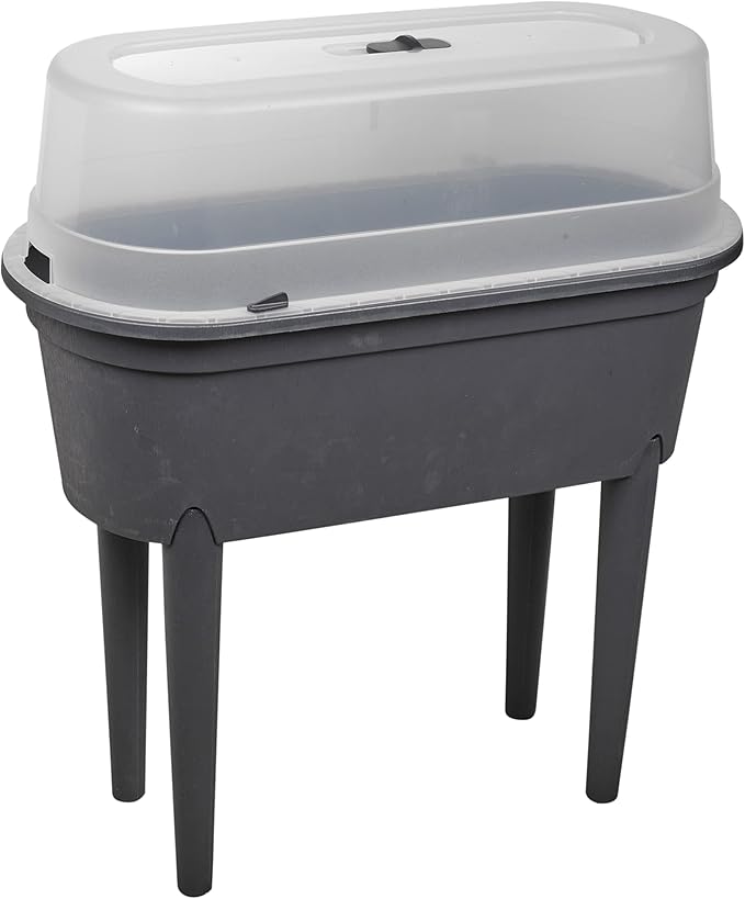 URBNLIVING Elevated Greenhouse Plastic Raised Garden Bed Planter With