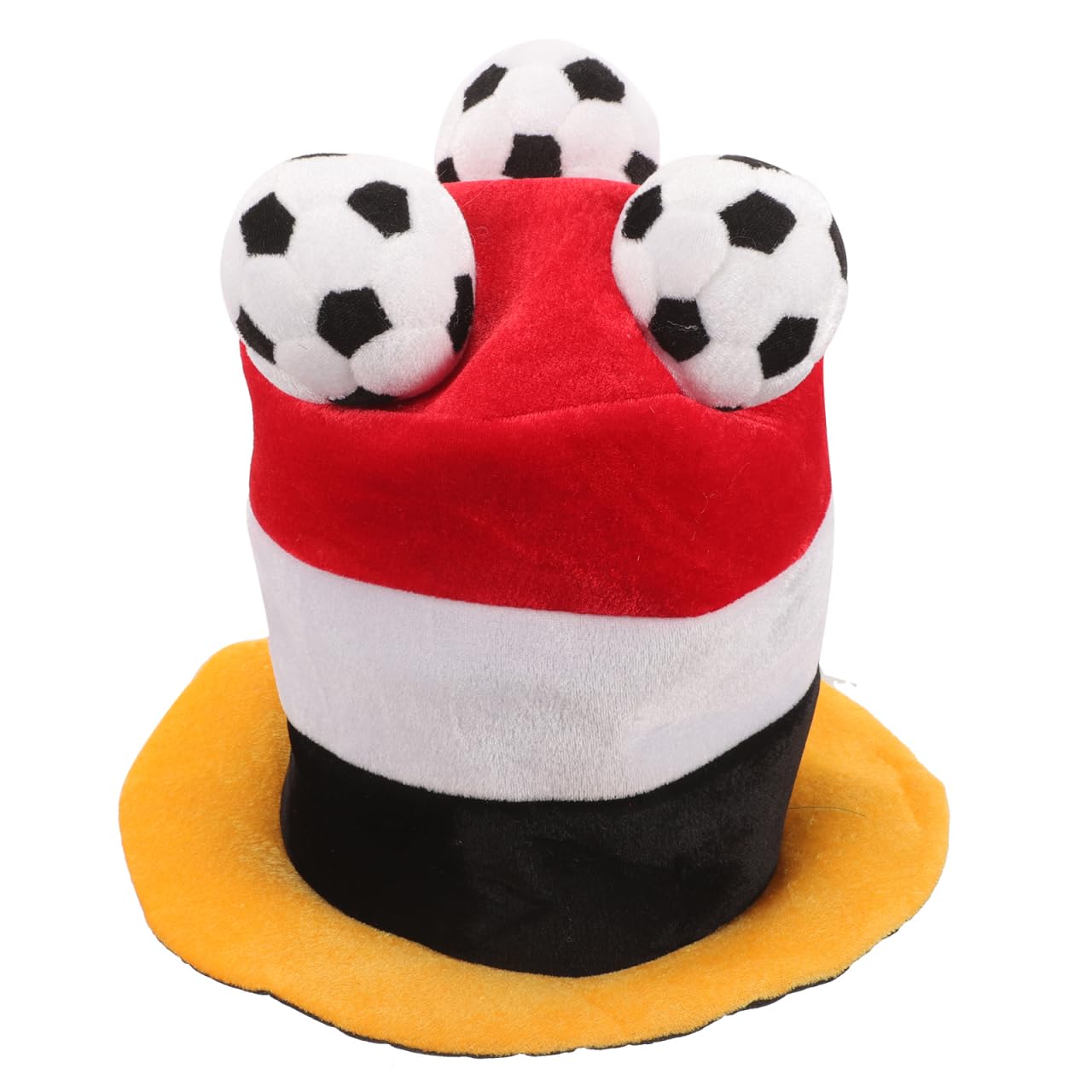 BESPORTBLE Sombrero decorativo para fiestas de fútbol, sombrero de carnaval, para adultos y adolescentes, como accesorio para fotos para juegos de fútbol, festivales, fiestas de cumpleaños, unisex