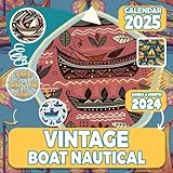  Vintage Boat Nautical Calendar 2025: 18-Month Nautical Photography For Kids And Adult, From Jul 2024 to December 2025, Perfect for Planning and Organizing Your Year