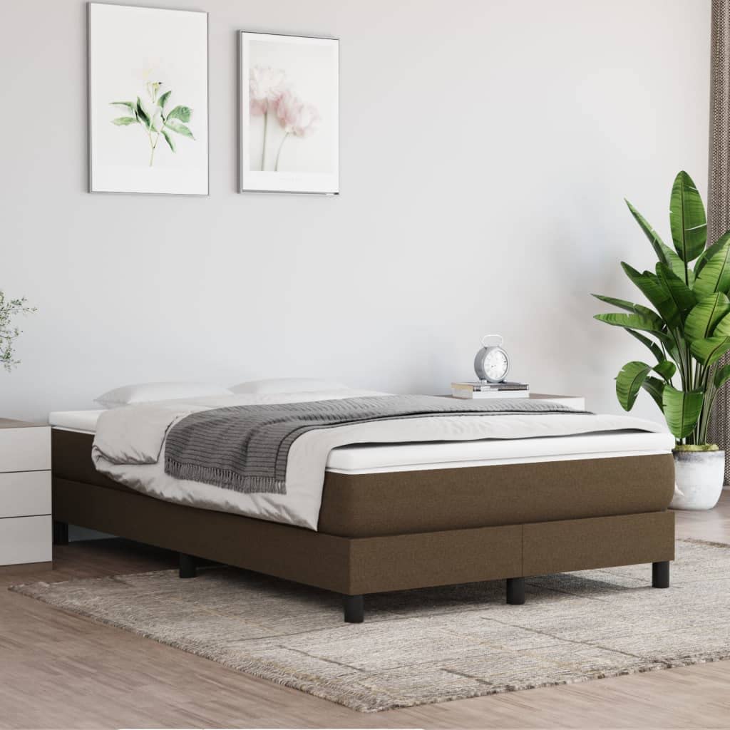 Materac kieszeniowy ze sprężynami kieszeniowymi, średni, ciemnobrązowy, 120 x 200 x 20 cm, oddychający, ergonomiczny, rdzeń sprężynowy z pianką memory i visco, do sypialni, łóżka dla gości