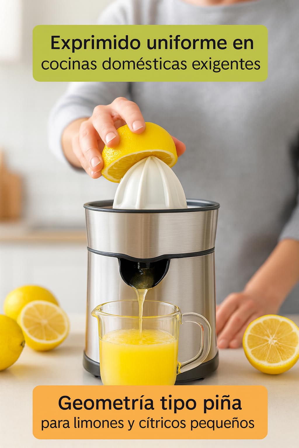 Ojiva Piña Pequeña para Exprimidor 70 mm Repuesto Original Cono Extractor Válido Modelos no Automáticos Fácil Montaje Plástico Alimentario Blanco Diámetro 70 mm Ref 202043 70mm