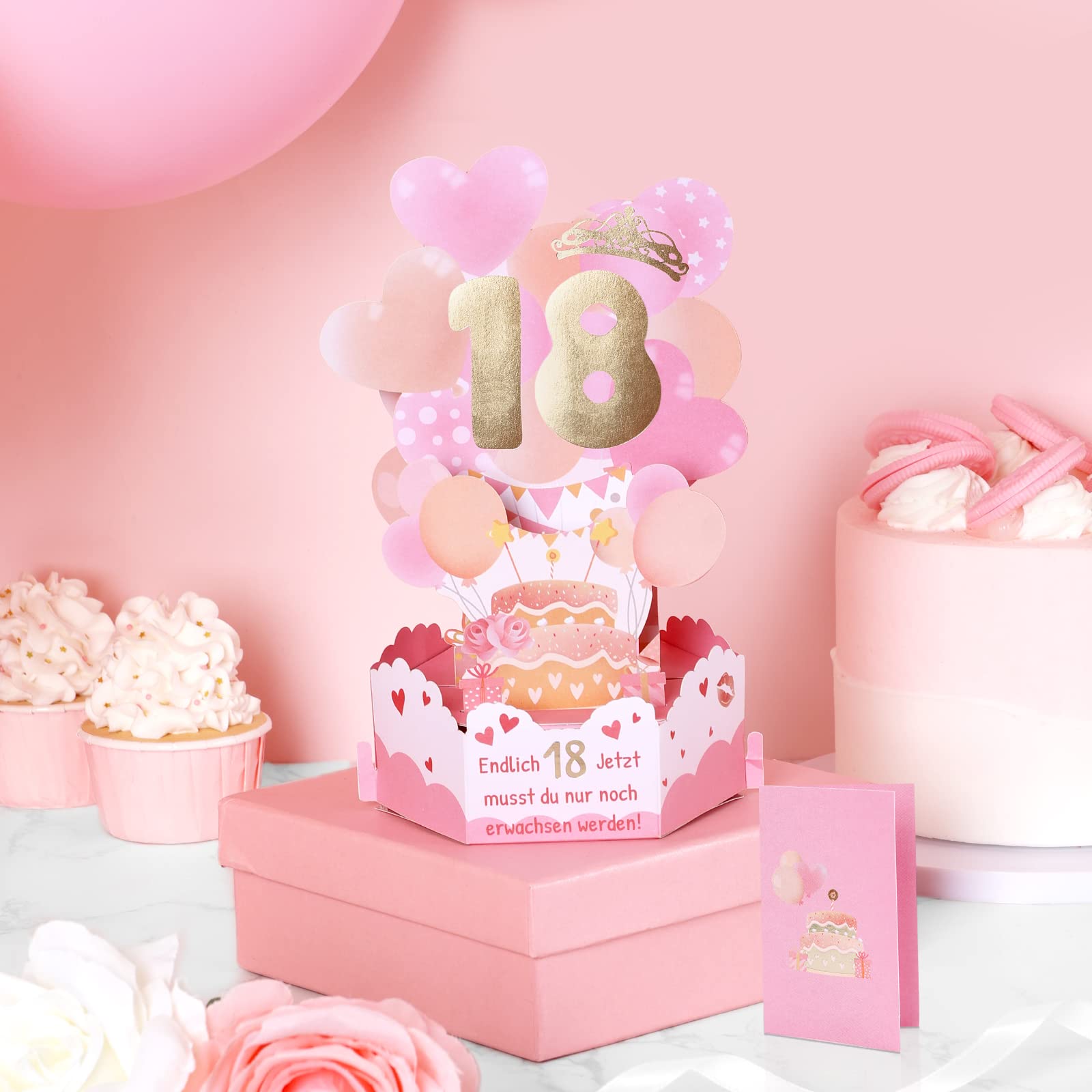 Biglietto Biglietti Auguri Compleanno Pop Up 3d 30 Anni con Busta e