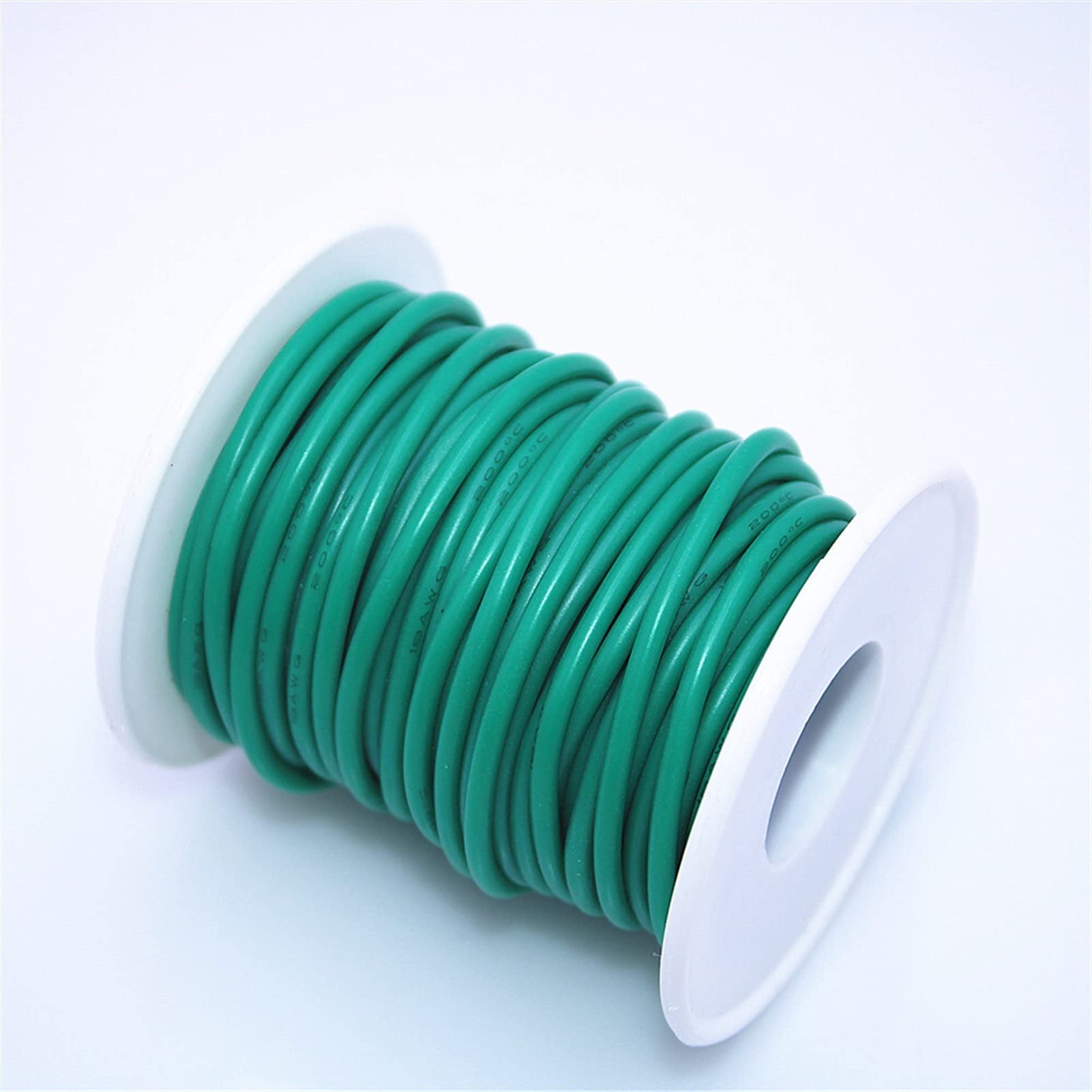 Cavo Elettrico,Cavi Elettrici 10 Metri / 50 Metri Flessibile Cavo in Silicone Resistente alle Alte Temperature 12AWG 13 14 15 16 17 18 20 22 Cavo in Silicone(White,50M_28 AWG)