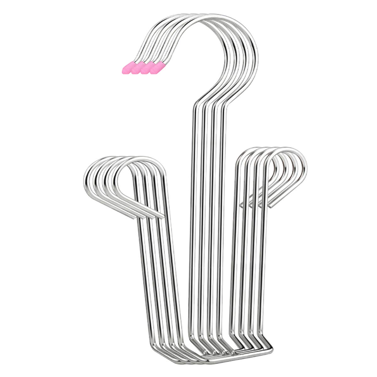 Szxc 4 Pack Connectable Shoes Hangers Hanging Drying Rack - Space Saving Shoes Hangers for Closet Wall - Home Storage Organizer - Stainless Steel