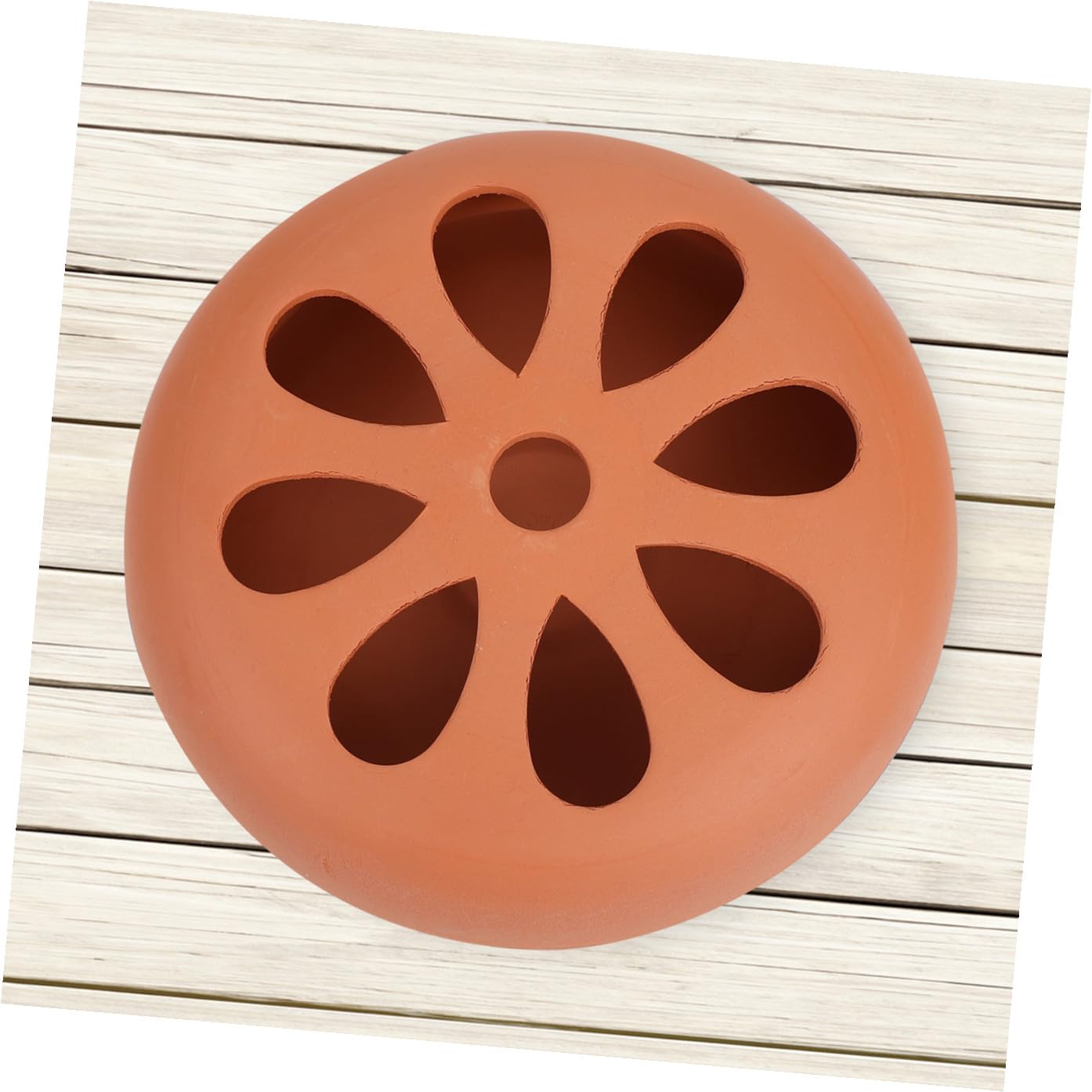 HOMSFOU Porta Zampirone Bruciatore Affidabile in Terracotta 2 Pezzi Coperchio Traforato per Uso Esterno, per Pesca e Campeggio