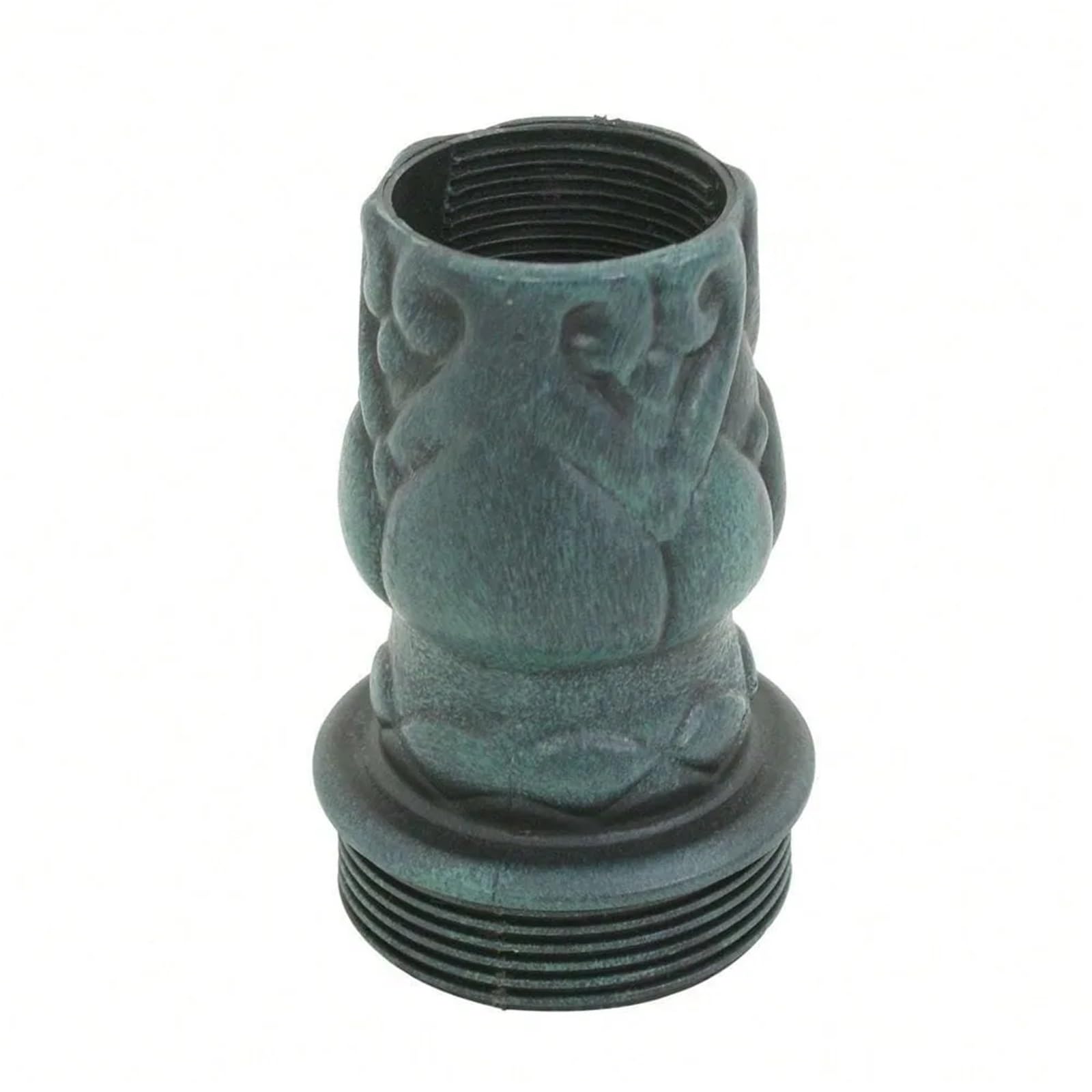 Metal Bebedero pajaros con Pie Baño for pájaros de Lujo 28" Verdigris ensamblado | Comedero for pájaros Jardín al aire libre Patio trasero